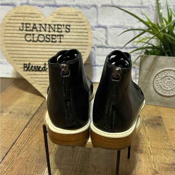 Tibi Cosima Black Leather Sandals 38.5 US 8.5 - Picture 5 of 13